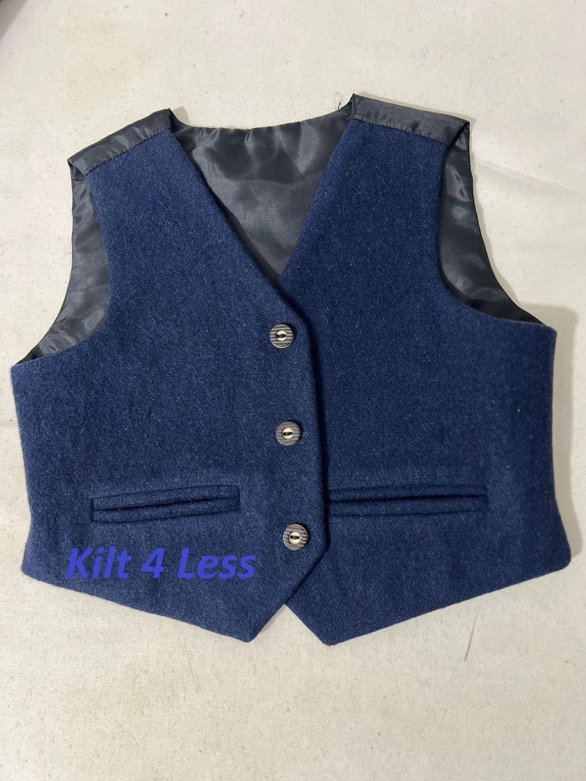 Baby Size St. Andrews Blue Tweed Argyll Kilt Jacket & Vest image 1