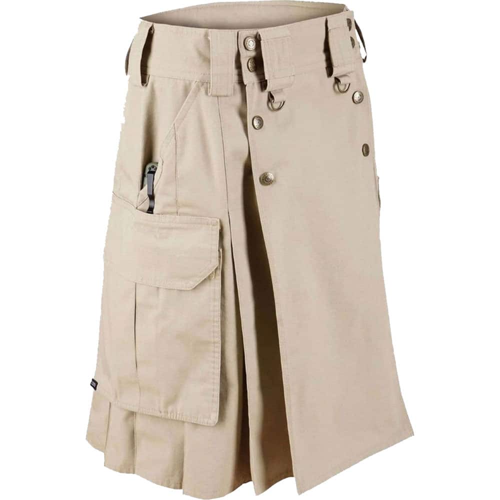 Khaki Combat Utility Kilt image 1