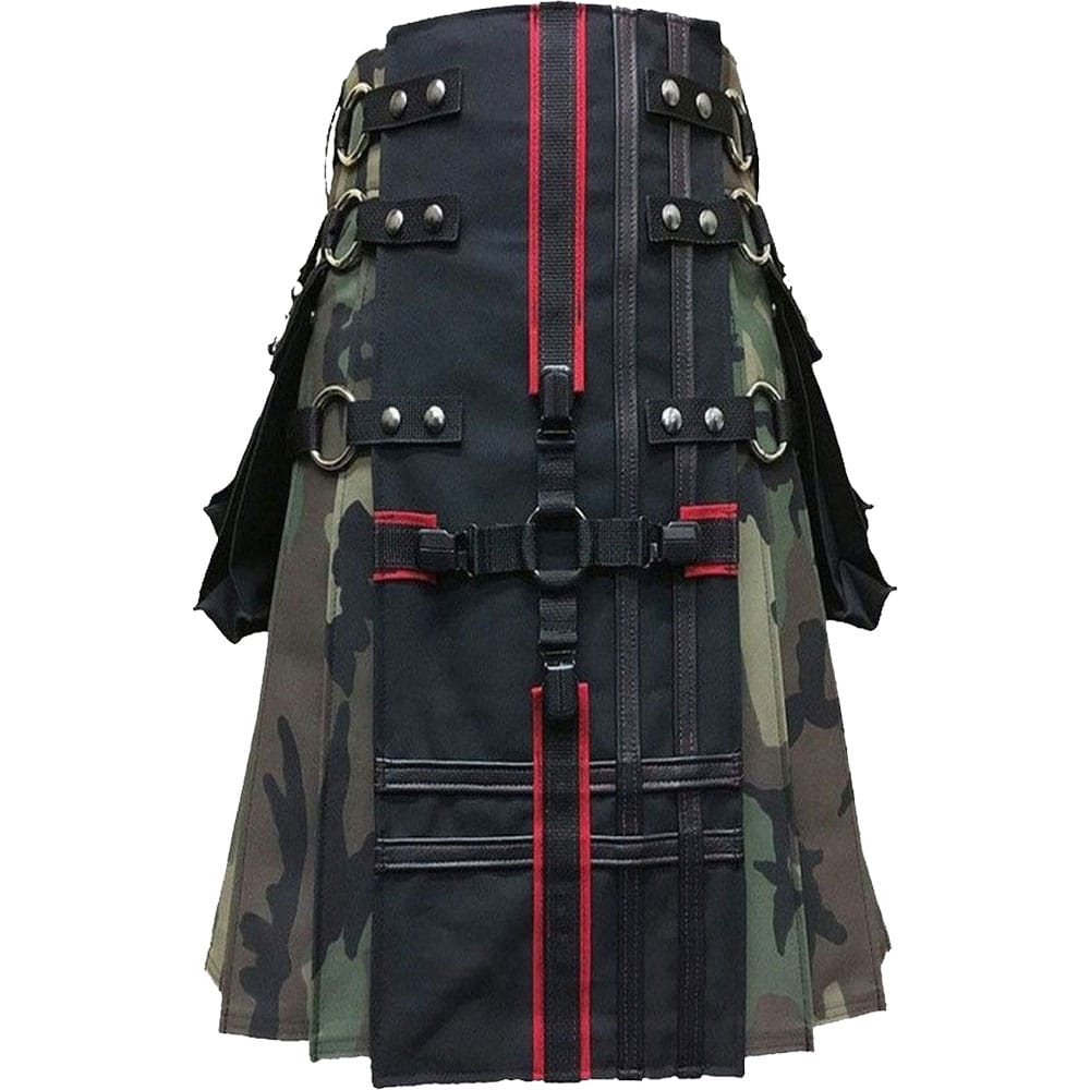 Interchangeable Camouflage Gothic Utility Kilt image 0