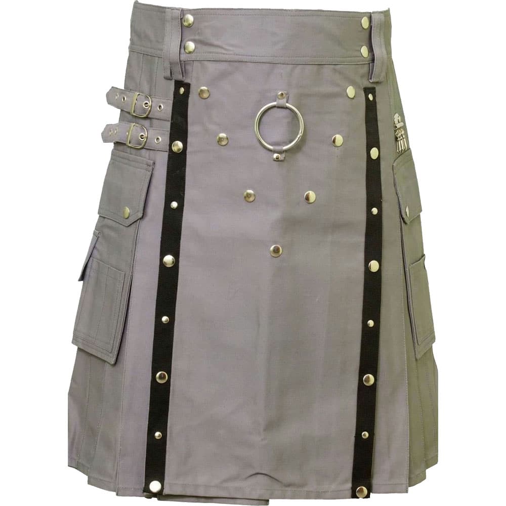 Modern Grey Utility Kilt image 0