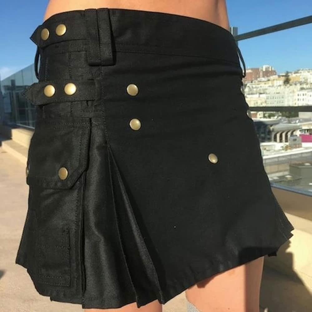 Black Women Utility Kilt image 0