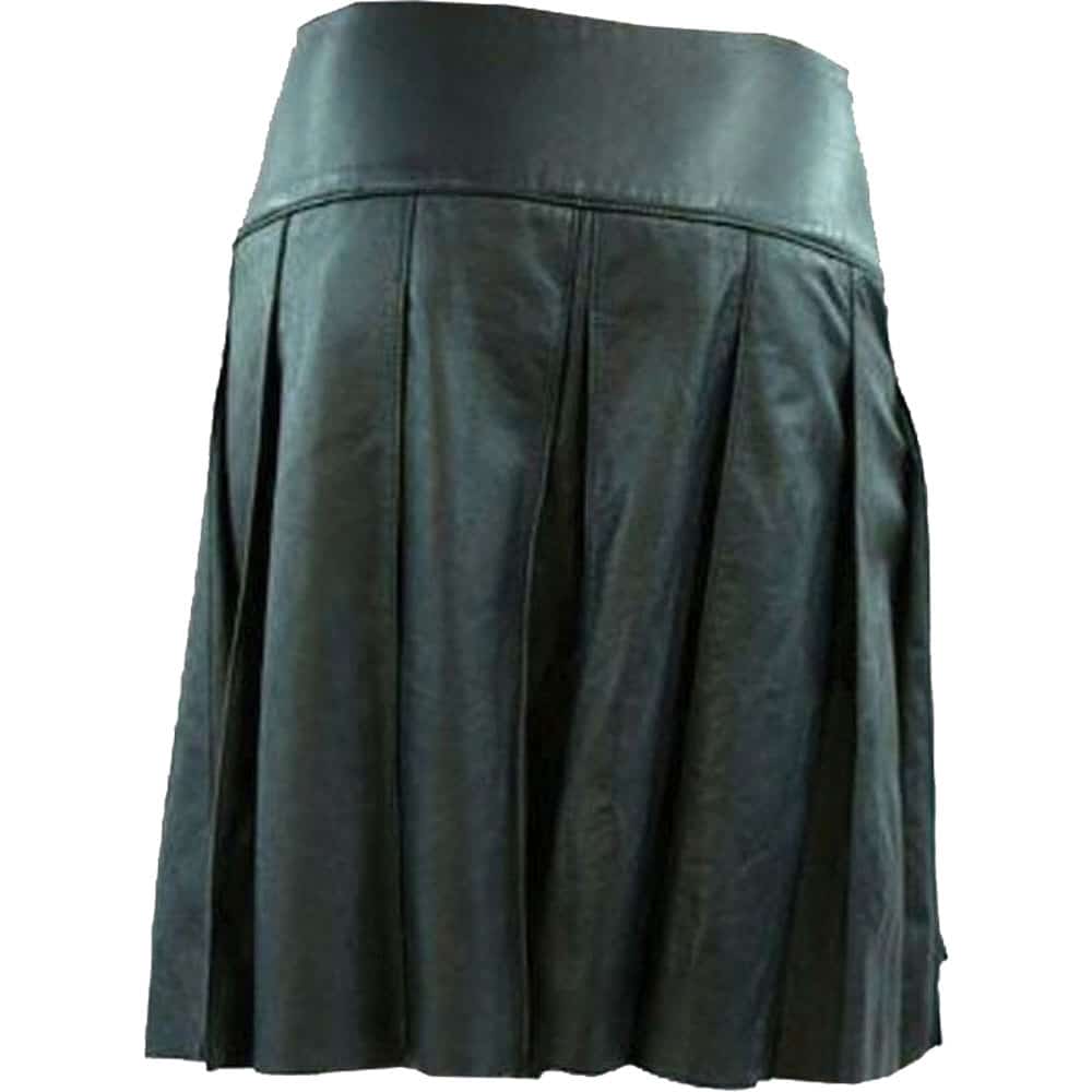 New Black Leather Kilt image 1