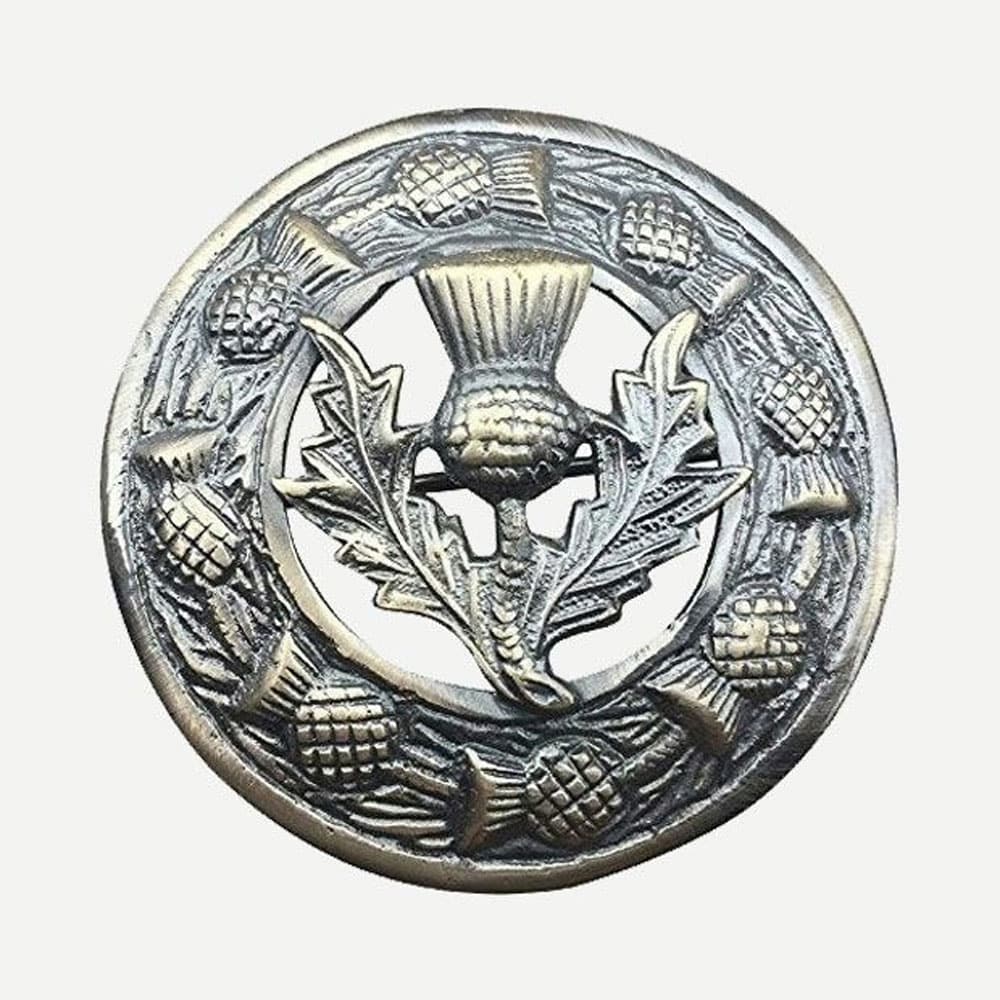 FLy Plaid Badge Brooch image 0