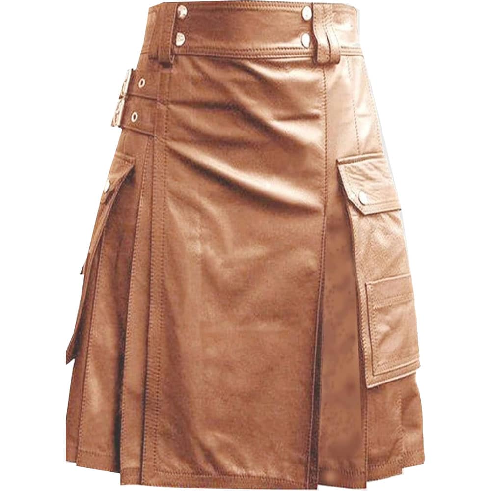 Luxurious brown leather Kilt image 0