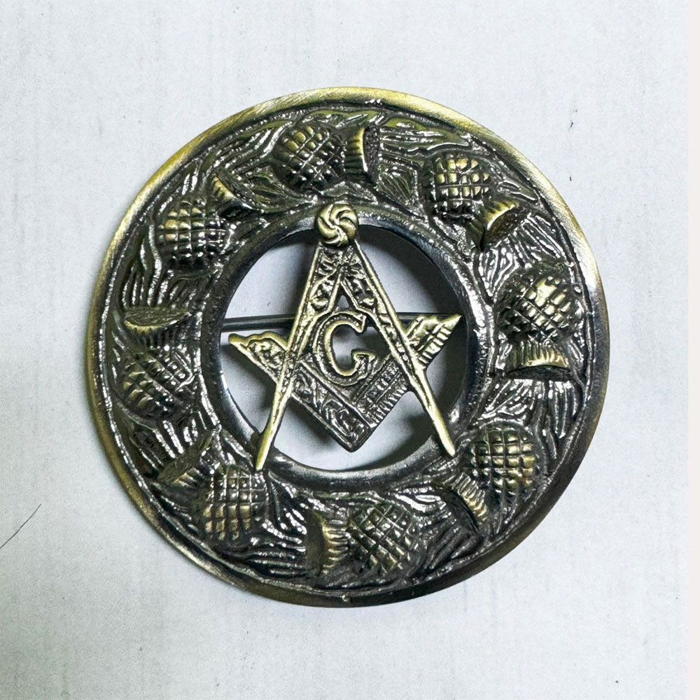 Antique Masonic Brooch image 0