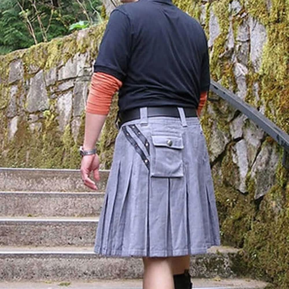 Winter Grey Sweat Modern Kilt image 1