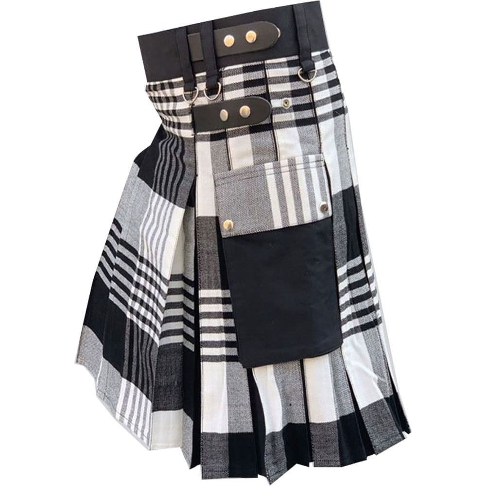 Black & White Fashion Kilt image 0