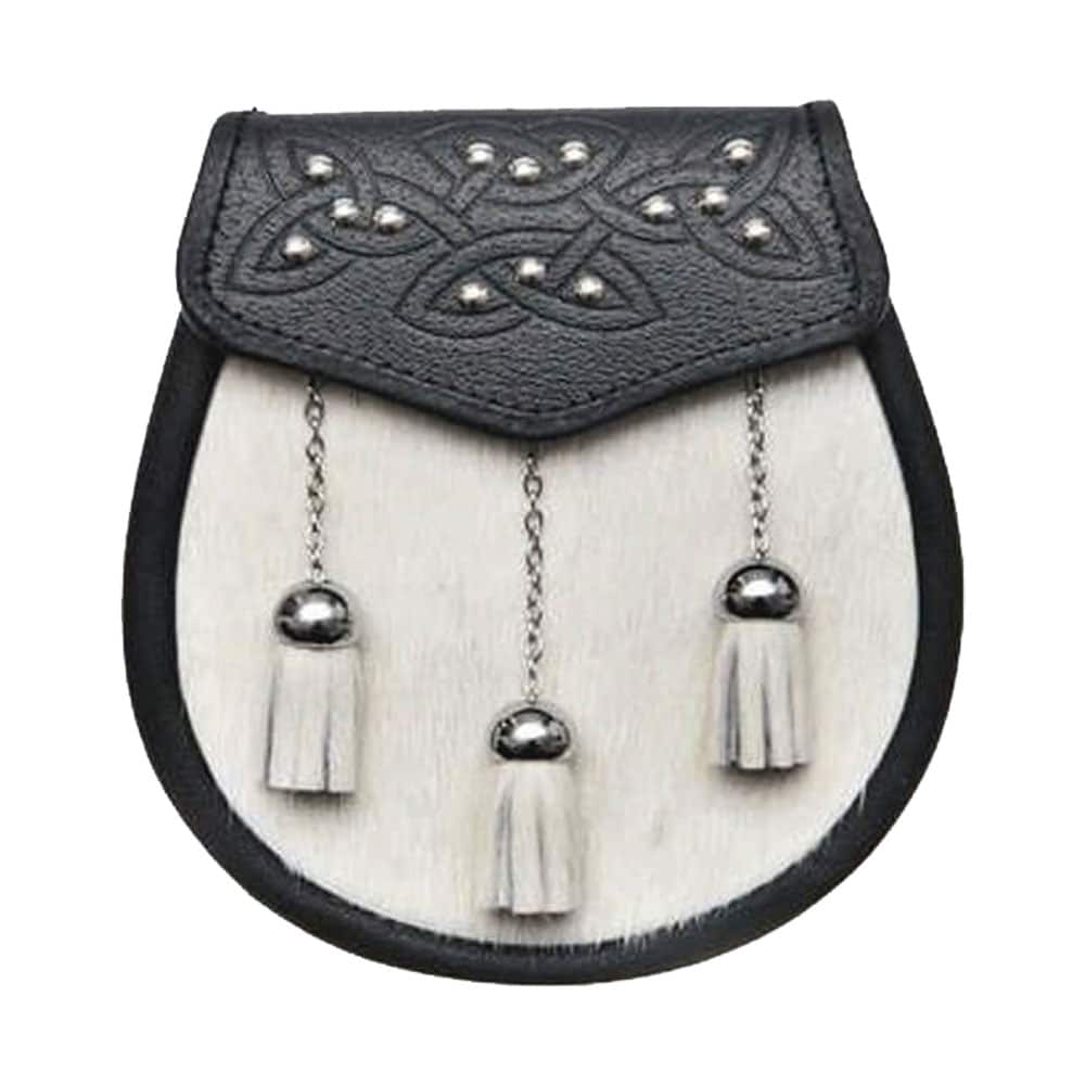 Semi Dress Natural Calfskin 14 Stud Sporran image 0