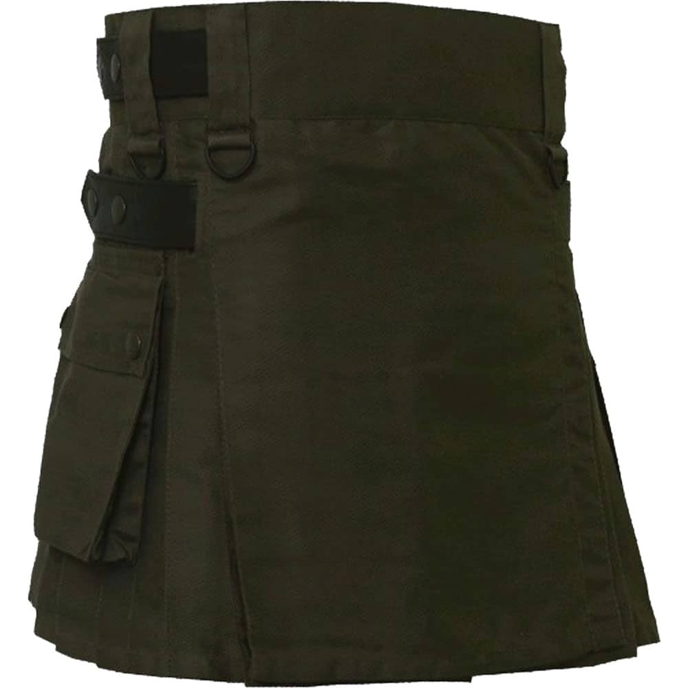 Olive Green Baby Utility Kilt image 0
