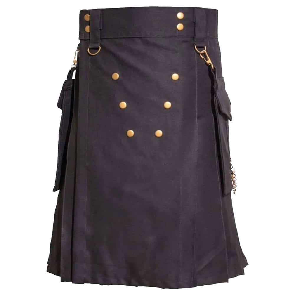 Black Deluxe Utility Kilt image 0