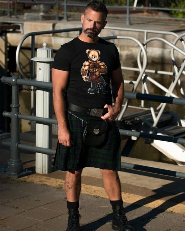 Black Watch Tartan Kilt For Men image 0