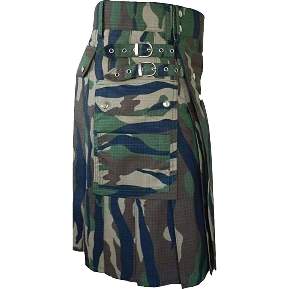 WoodLand Camouflage Tactical Kilt image 1