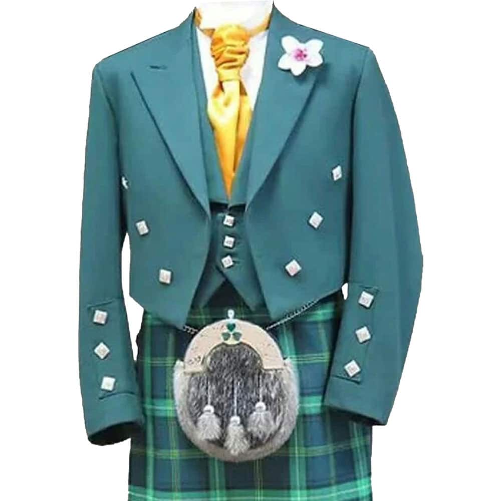 Bottle Green Prince Charlie Jacket and Vest image 0