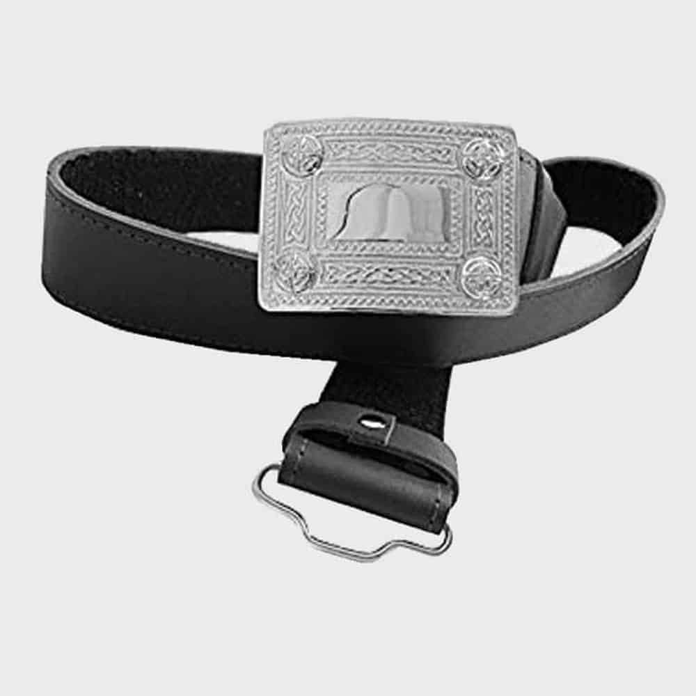 Kilt Belt Belt With Silver Buckle image 0