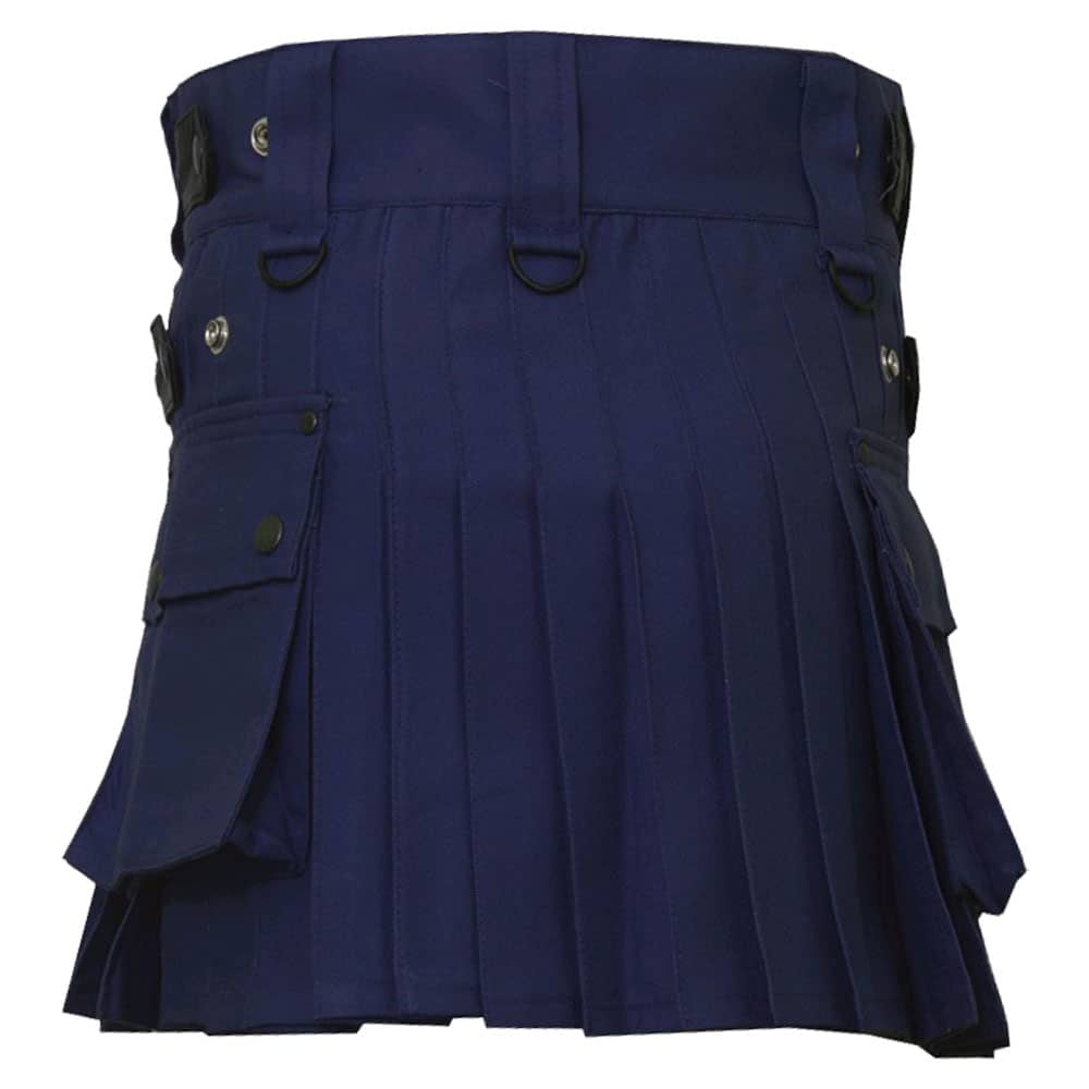 Women Blue Color Utility Kilt image 0