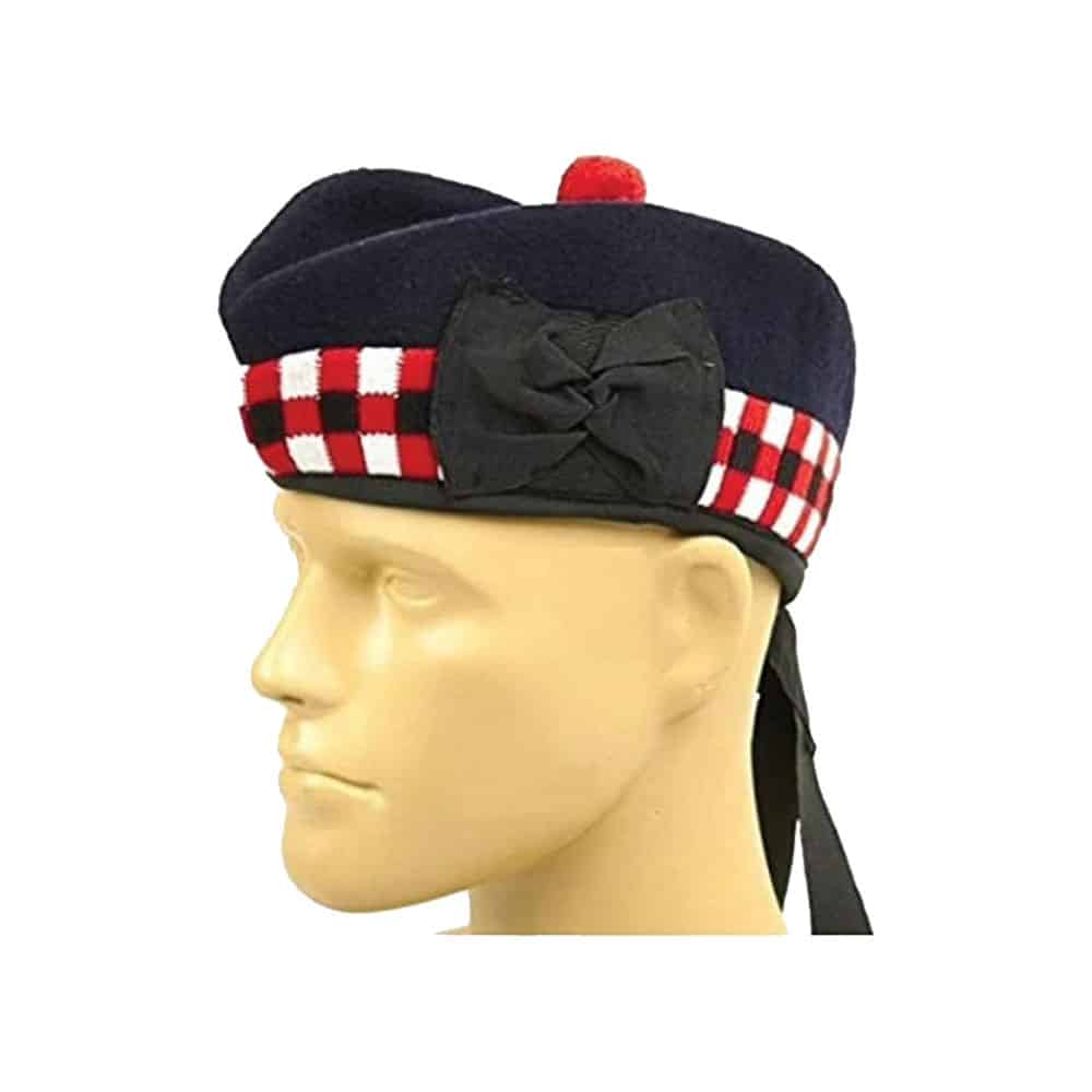Scottish Glengarry With Red And White Diced Band image 0