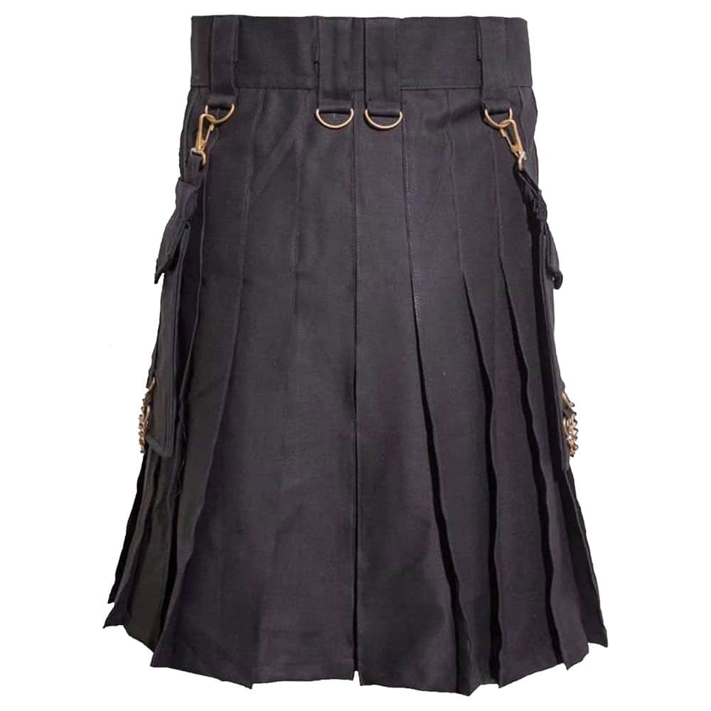 Black Deluxe Utility Kilt image 2