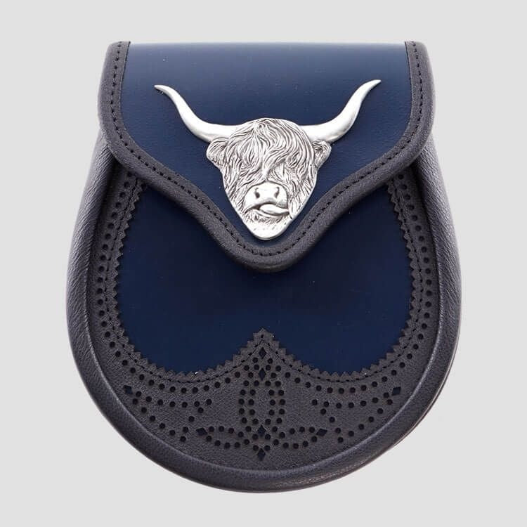 Navy Matt Highland Semi Dress Sporran image 0