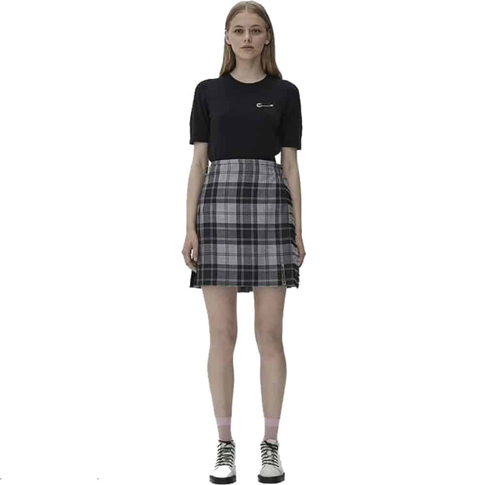 Grey Tartan Kilt For Women image 0