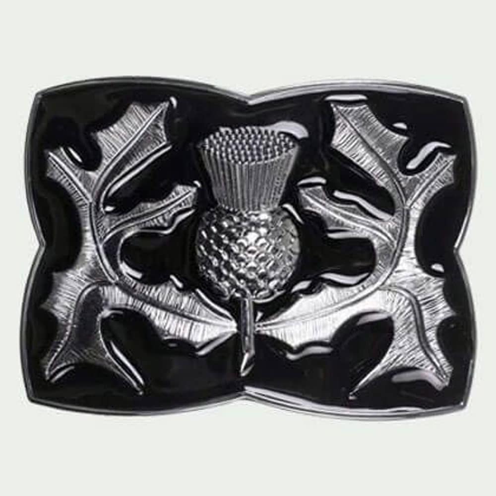 Black Celtic Kilt Belt Buckle image 0