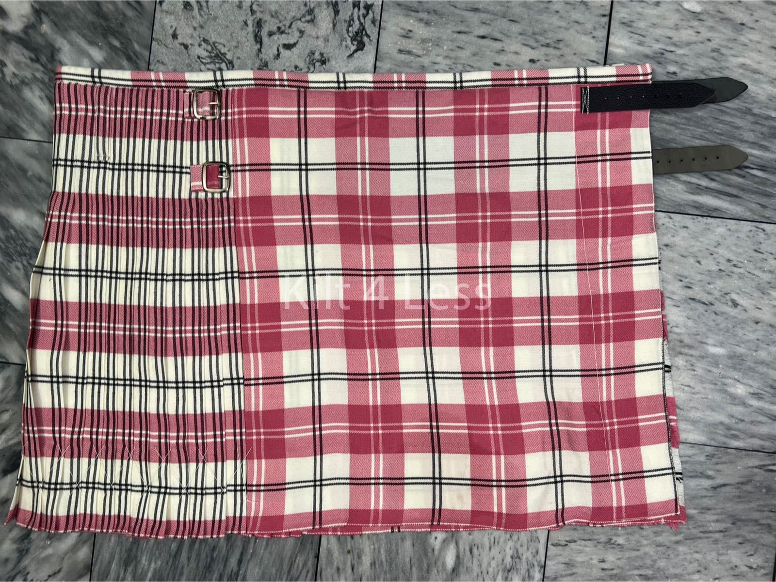Ailsa Pink Tartan Kilt image 3