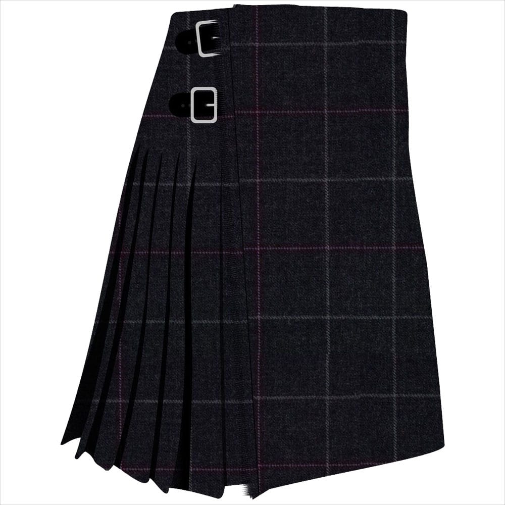Clunie Charcoal Tartan Kilt image 0