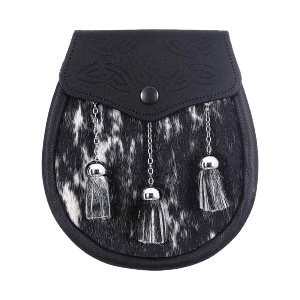 Semi Dress Mottled Calfskin Celtic Embossed Sporran image 0