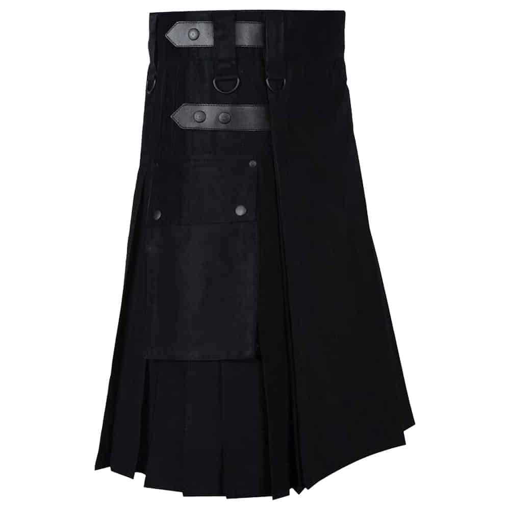LAUTREAMONT GAULTIER Men Black Utility Kilt image 0