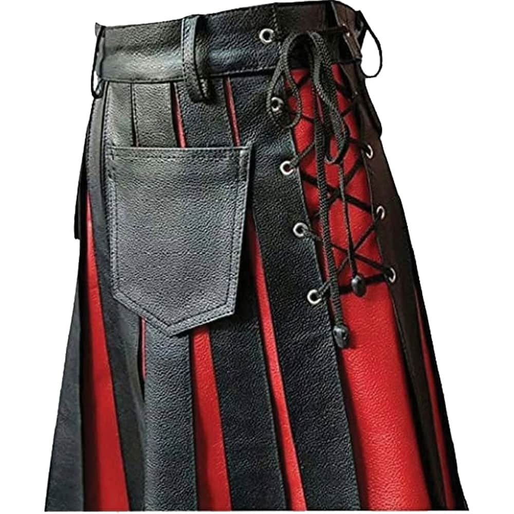 Gladiator Leather Kilt with Front Panels Kilt image 1